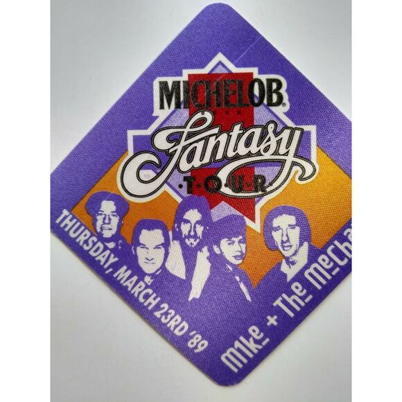 Mike And The Mechanics Band Photo Backstage Pass Tour Original Pop Rock 1989 - Picture 3 of 4